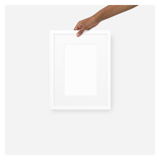 Gerahmtes Poster mit weißem Rand aus mattem Papier (cm)