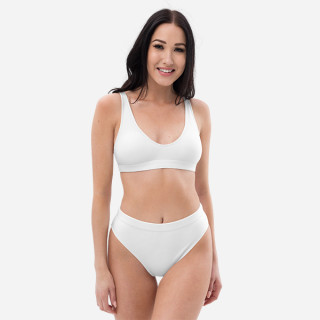 Bikini reciclado talle alto all over