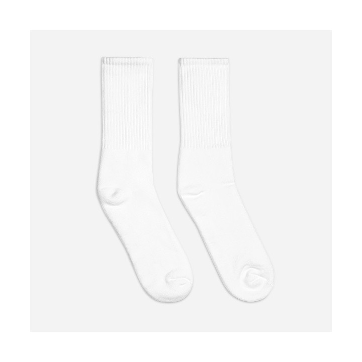 Embroidered Crew Socks | SOCCO SC200