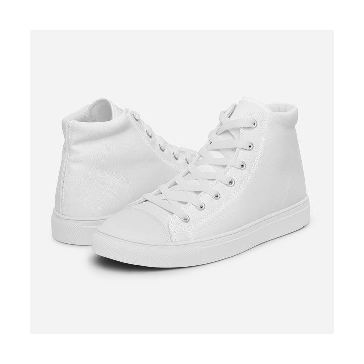 Baskets hautes en toile homme