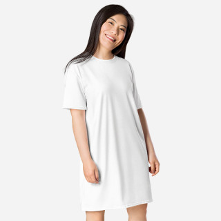 Vestito t-shirt con stampa all over