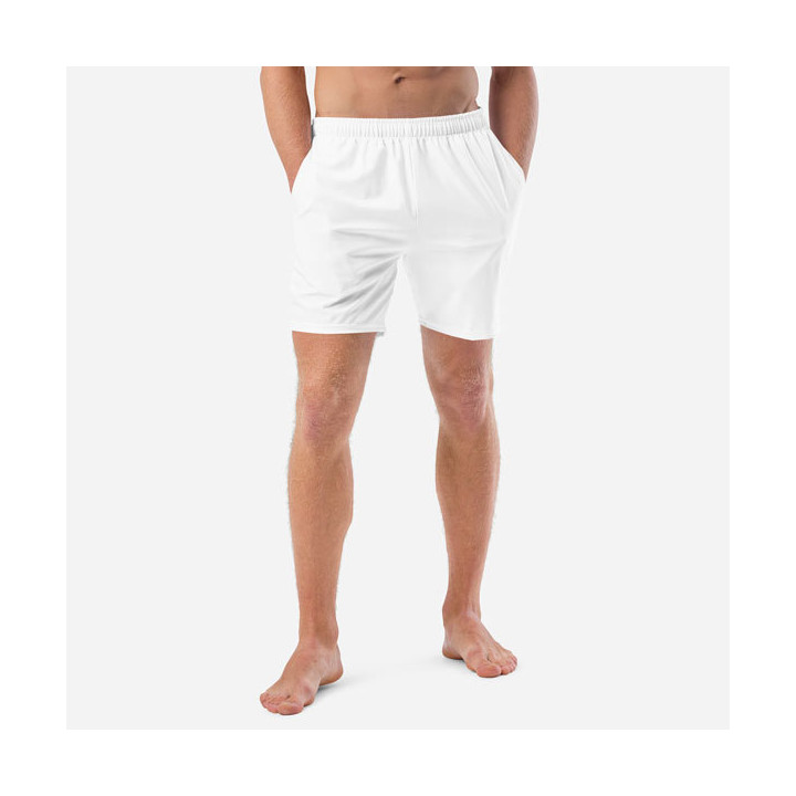 Costume boxer in tessuto riciclato con stampa all over