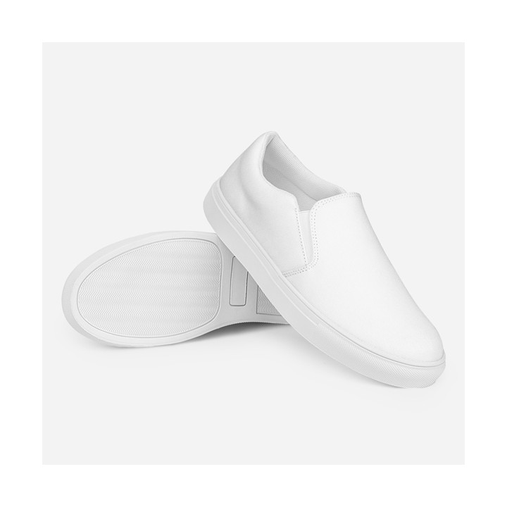 Tennis en toile sans lacets pour femme