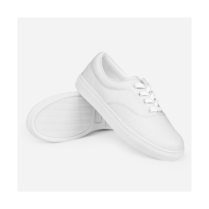 Tennis en toile avec lacets pour femme