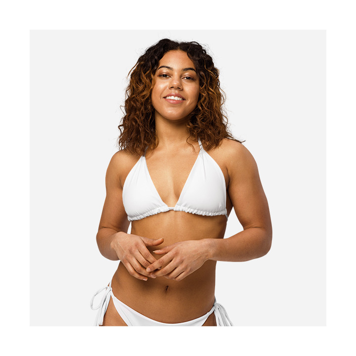 Haut de bikini rembourré recyclé all over