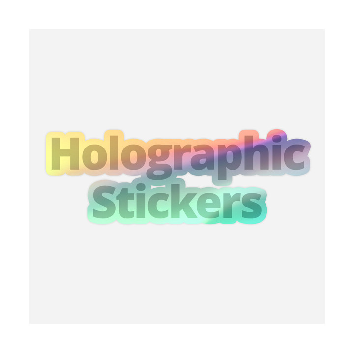 Holografische Kiss-Cut Aufkleber