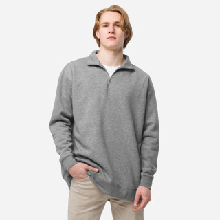 Suéter polar con cremallera en el cuello | Cotton Heritage M2475