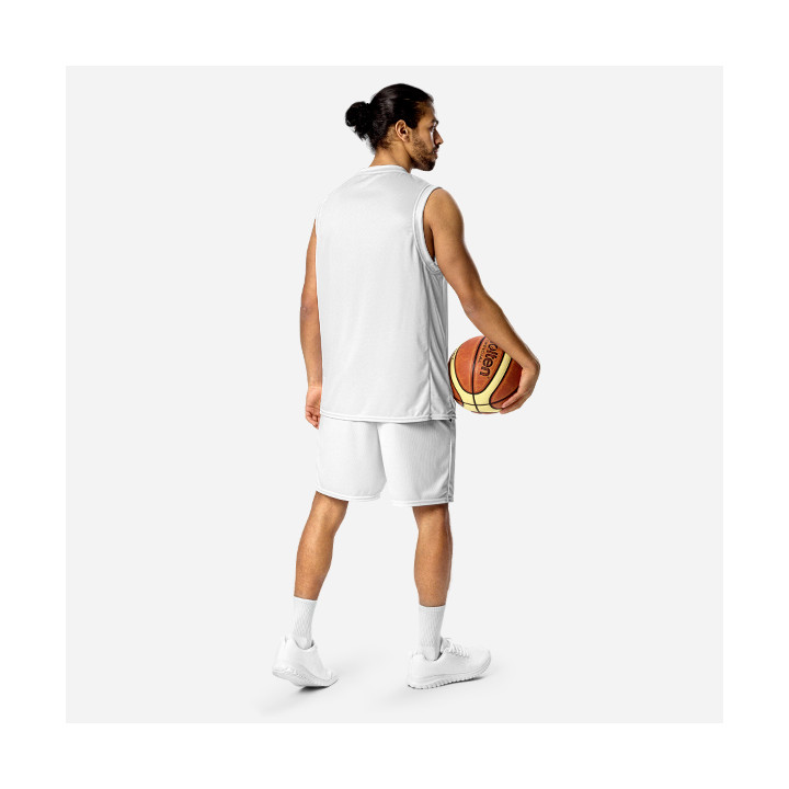 Camiseta de baloncesto unisex reciclada all over