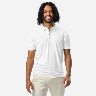 Polo da uomo slim fit con stampa all over