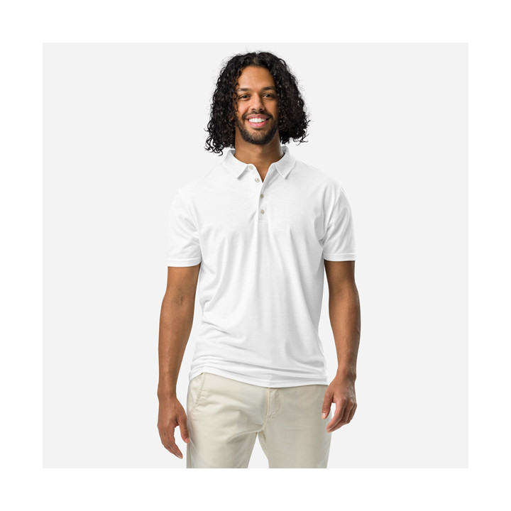 Polo da uomo slim fit con stampa all over
