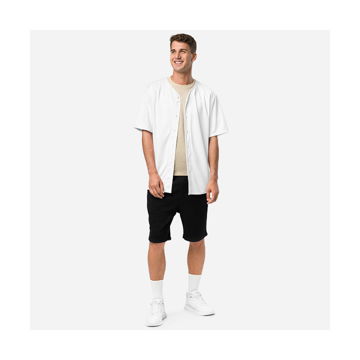 Maillot de baseball all over unisexe recyclé
