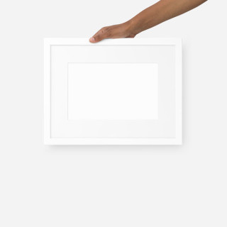 Poster opaco con cornice e passepartout (in)