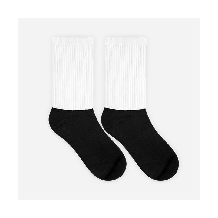 Black Foot Sublimated Socks