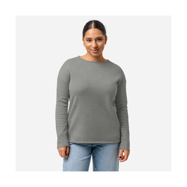 Sweat droit tricoté pour femme
