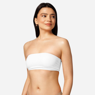Sujetador de bikini bandeau reciclado all over