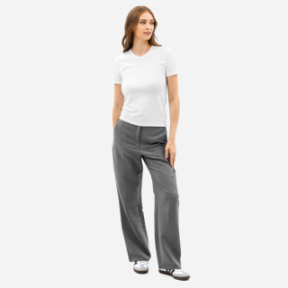 Camiseta de algodón de cuello redondo all over para mujer