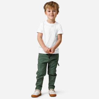 Allover-T-Shirt aus Baumwolle mit Rundhalsausschnitt für Kinder