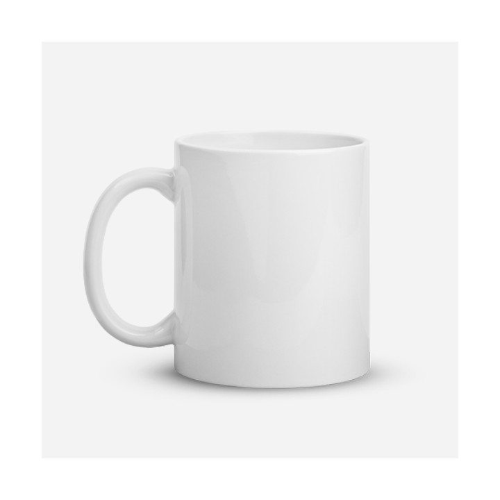 Tazza bianca lucida