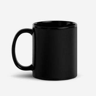 Mug noir brillant