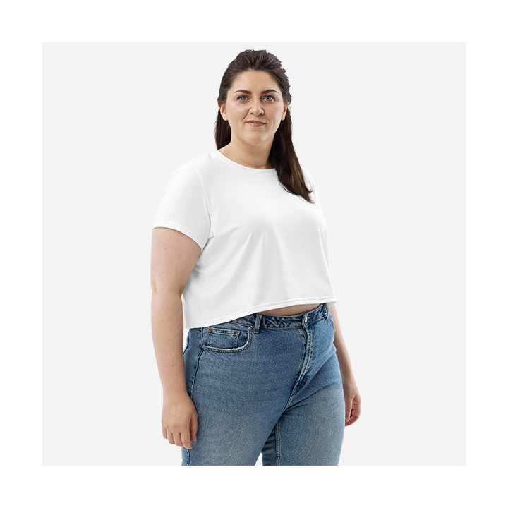 All-Over Print Crop Tee
